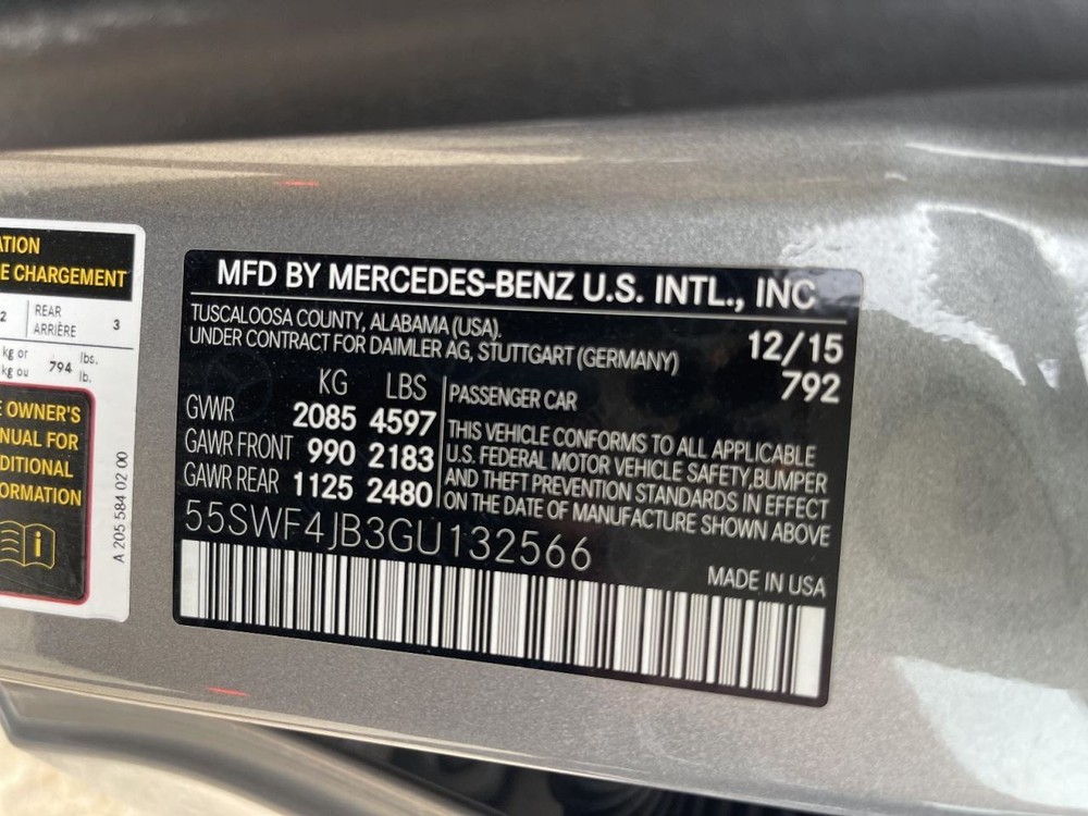 Front Camera 2016 MERCEDES BENZ C300 Multipurpose (windshield mtd) 1010095