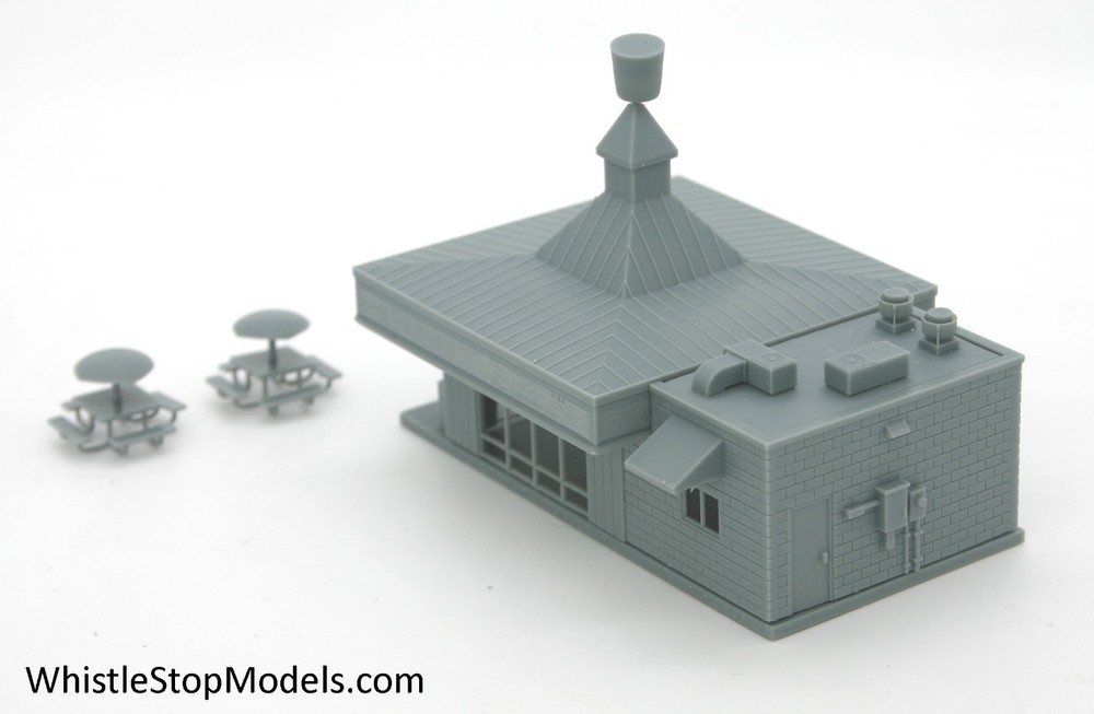 N Scale Shrimp Bucket Restaurant