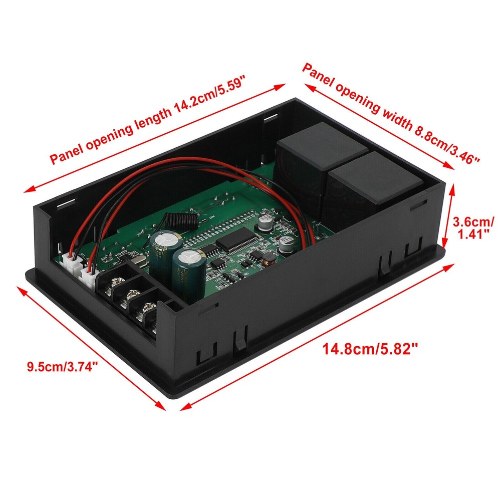 10-55V 60A Speed Controller PWM DC Motor Timing Reversible Remote Control LCD