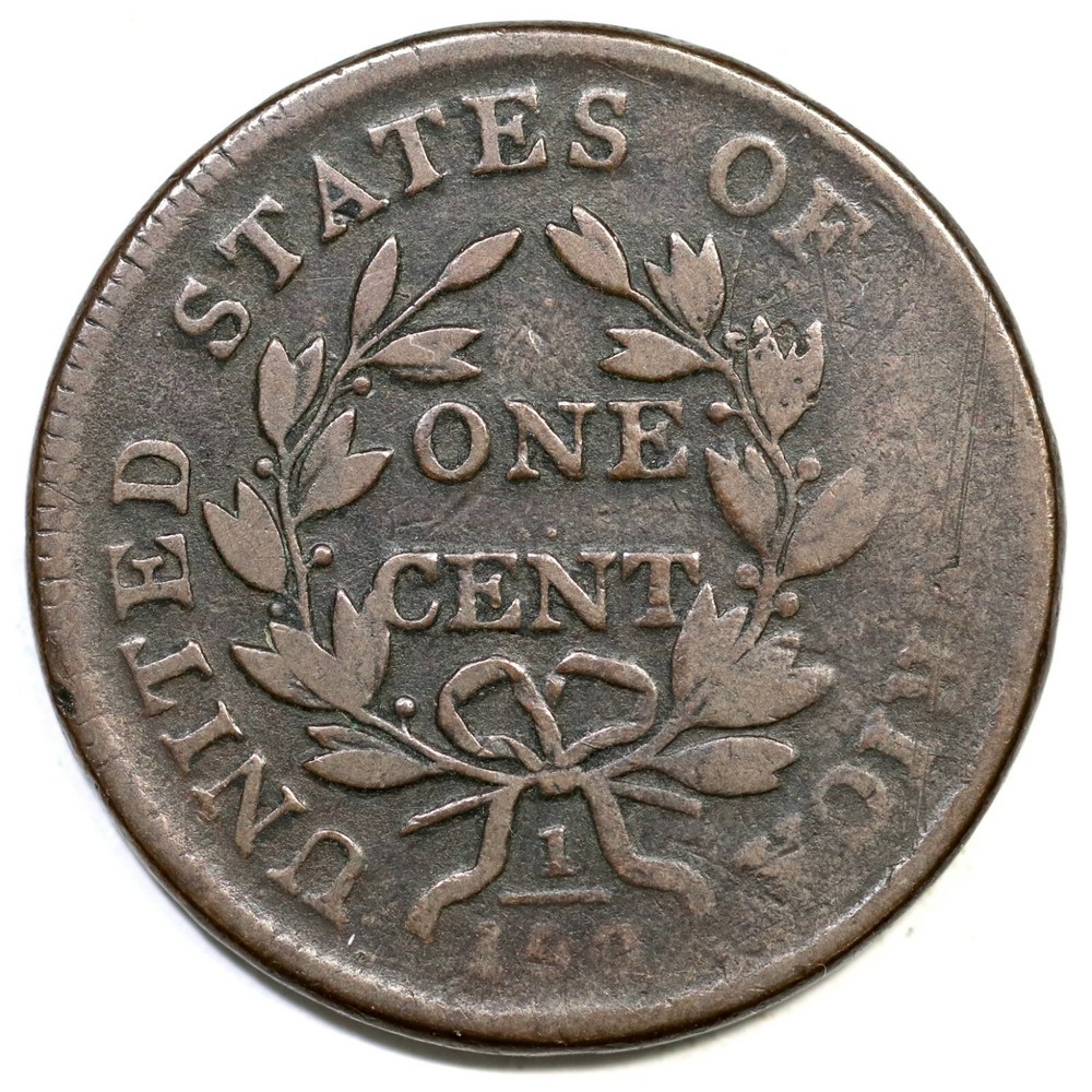 1802 S-233 R-2+ Draped Bust Large Cent Coin 1c