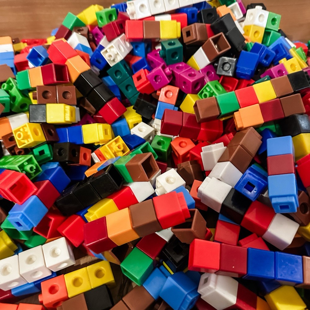 Linking Cubes Math Manipulatives Counting Measuring Addition Patterns 7 Pounds