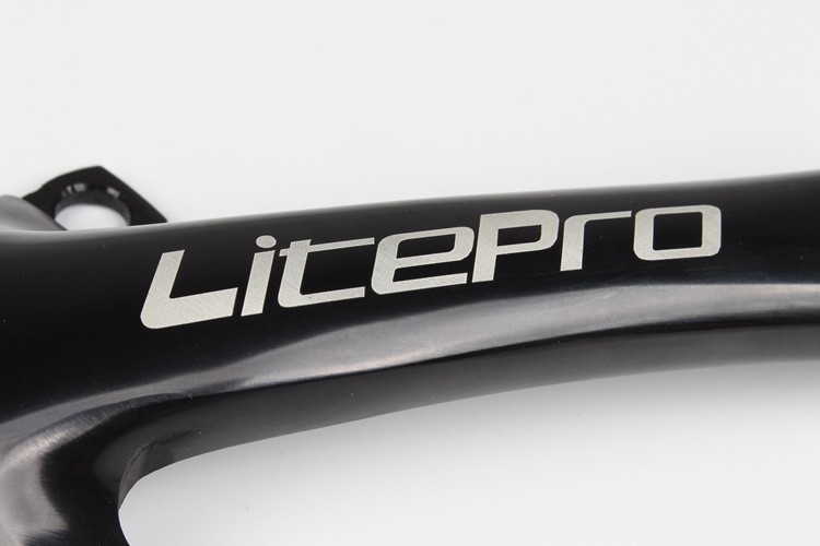 LITEPRO 170mm Crank arm 130BCD Road Folding Bike Crankset Square Hole Black