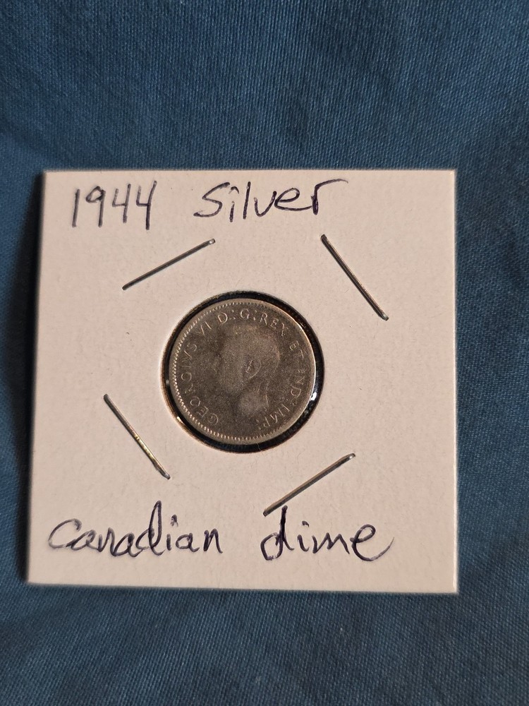 1944 Silver (.800) Canadian Dime 10C