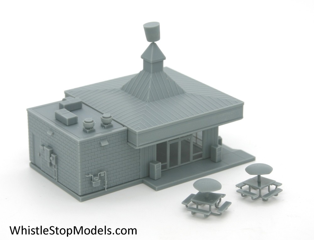 N Scale Shrimp Bucket Restaurant