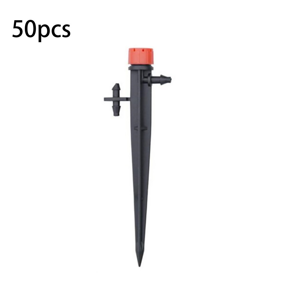 50Pack Adjustable Water Flow Irrigation Dripper Nozzle Stake Emitter Drip eew