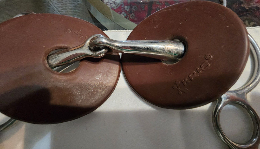 Centaur 3 ring horse bit, Stainless, 5 "