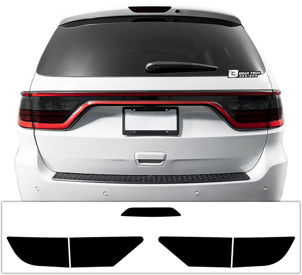 Tail Third Brake Light Tint Kit Compatible with Dodge Durango 2014-2020, Dark