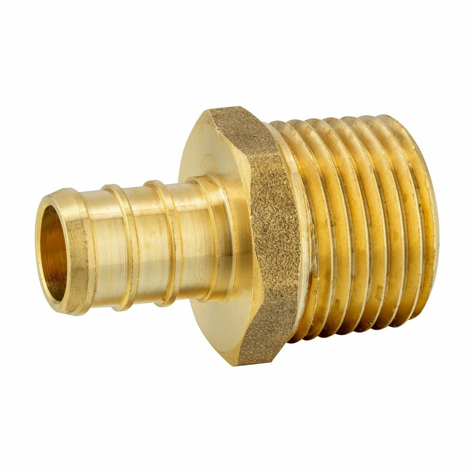 EFIELD 10PCS 1/2" PEX x 1/2" Male NPT Adapters Crimp Brass Fittings ,Lead Free