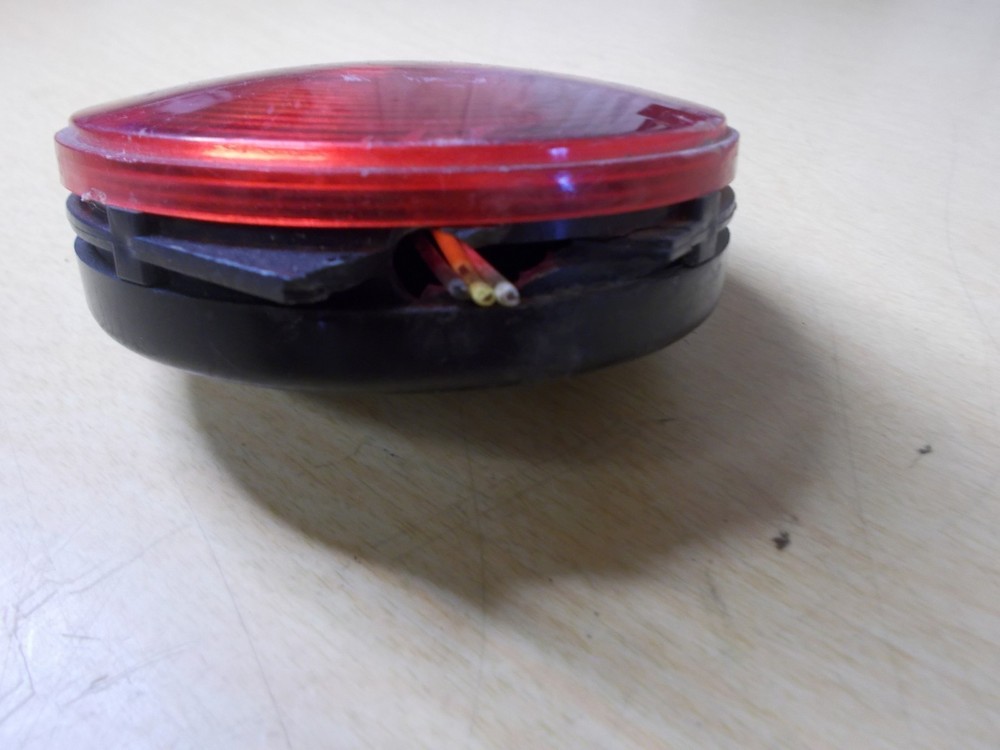 Red Light w/ Black Plastic Back Hazard Light *FREE SHIPPING*