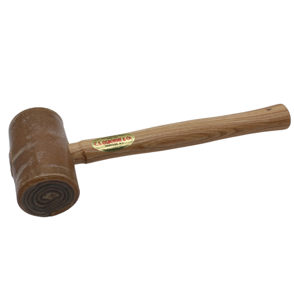 C.S. Osborne Rawhide Mallet #196-6 Solid Head Hammer 2-1/2" Diameter