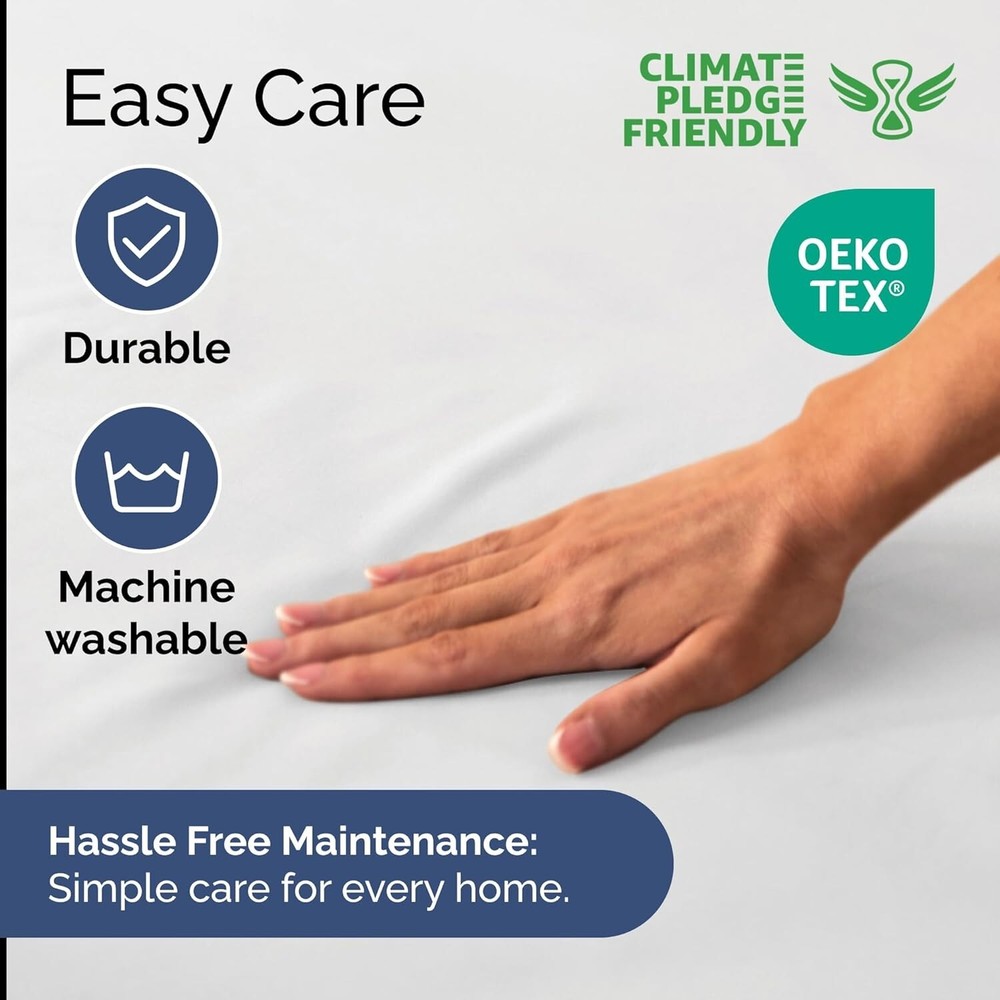 White Twin Fitted Sheet with Extra Deep Pockets - Premium Microfiber Comfort