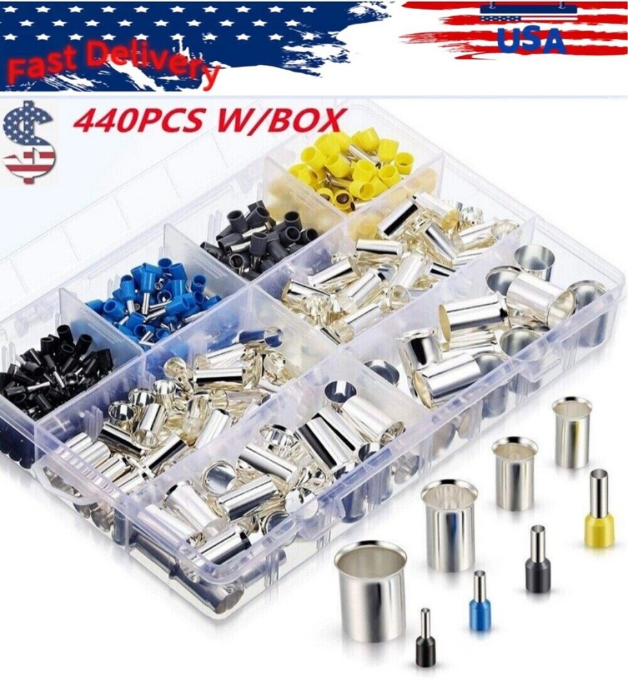 Ferrules Wire Ends Terminals Crimp Terminal Connector Wire Ferrules Kit 440x