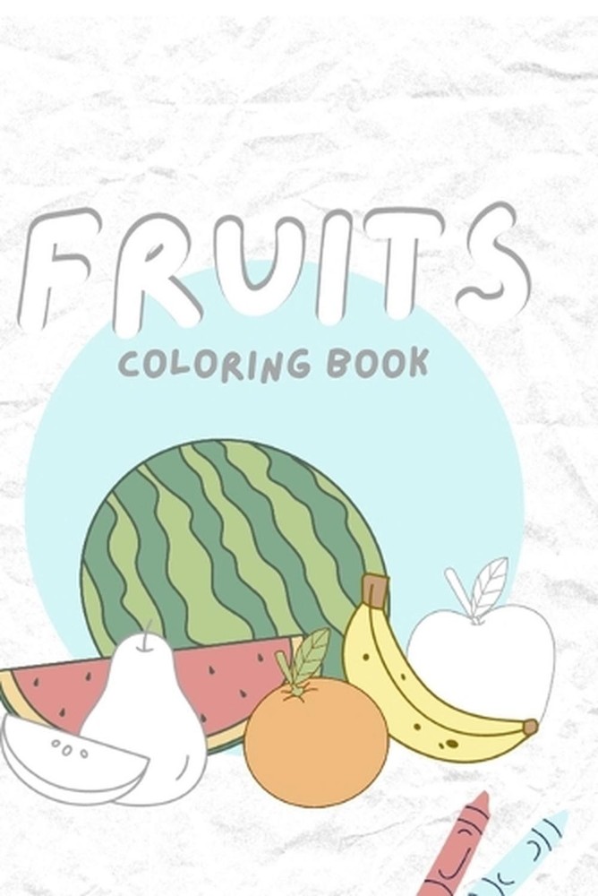 Fruit coloring book by David Brown Paperback Book