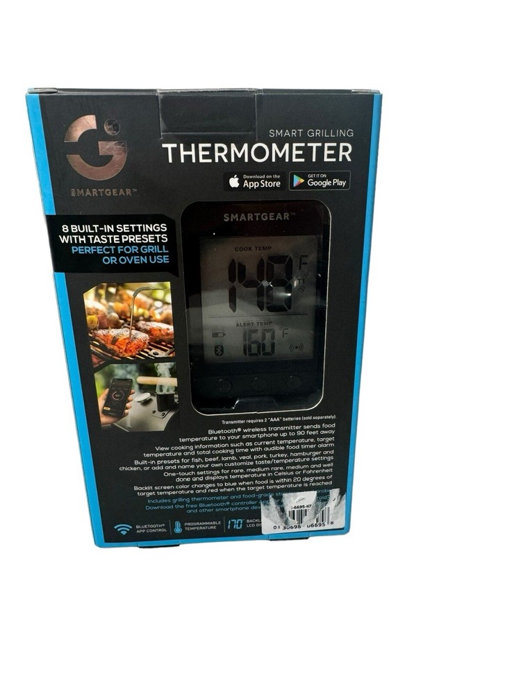 SmartGear Wireless Grilling Thermometer STG-6695-KB