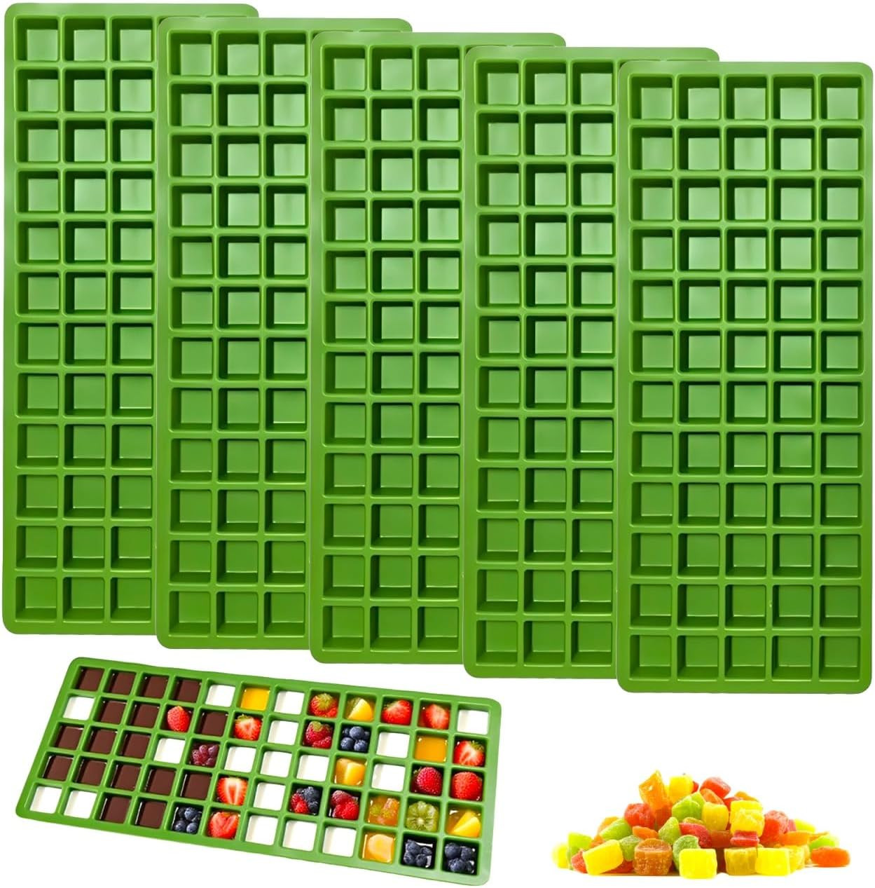 Silicone Food Molds for Harvest Right Freeze Dryer - 5 Pcs BPA-Free Trays