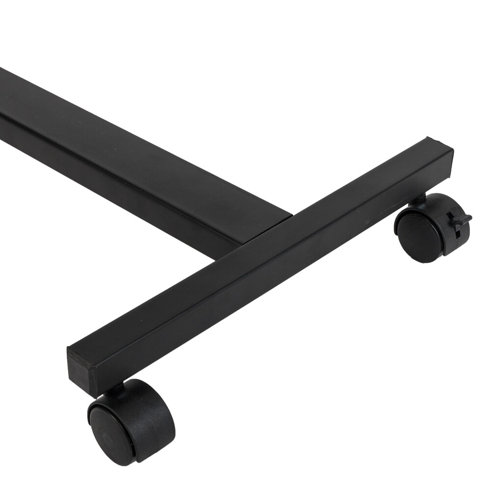 Laptop Table 4-Wheel Multifunctional Flat Surface Lifting Style Computer Desk US