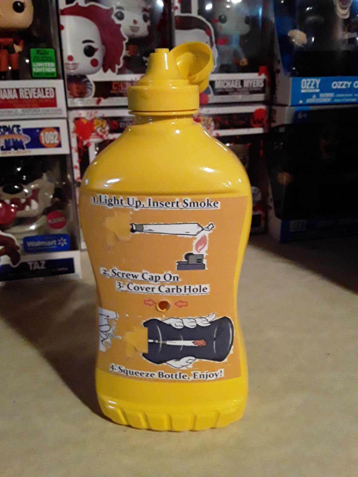 Custom Mustard Power Hitter! Windproof Air Filters. 3/8" Stem for larger smoke!