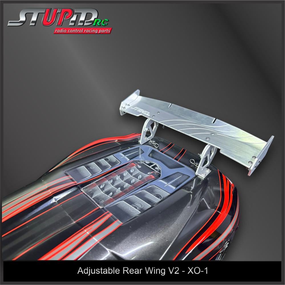 StupidRC XO-1 Adjustable Rear Wing V2