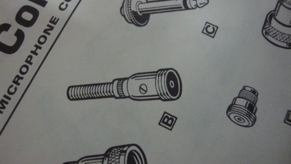 Switchcraft #2501M standard mic connector with 5/8"-27 thread
