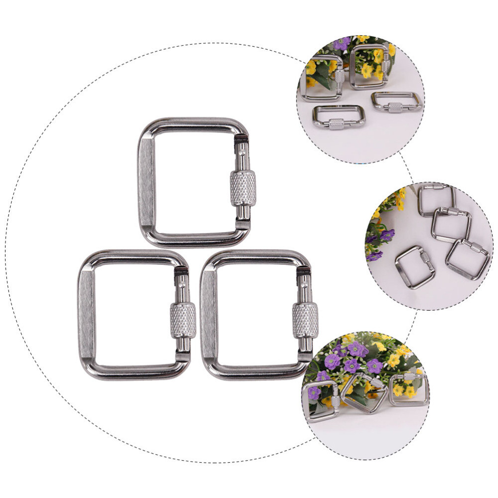 Keychains Spring Snaps Buckle Quick Link Carabiner Safety Locking
