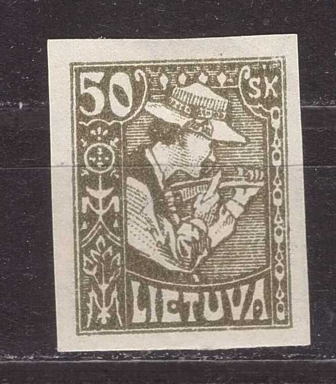 1921 Lithuania - Definitive "Sower" Issue  Mi. 92U mint, hinged