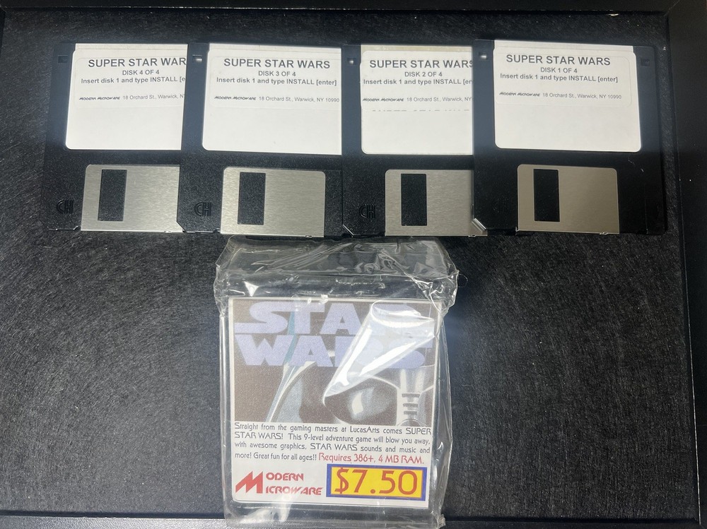 Vintage Star Wars Floppy Disk Computer Game NEW