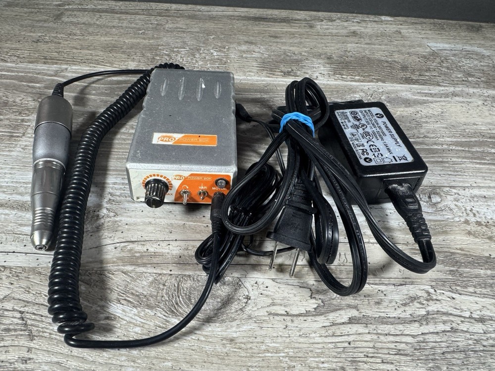 Medicool Pro Power 20K Electric Nail File & Drill Set Silver Variable Speed