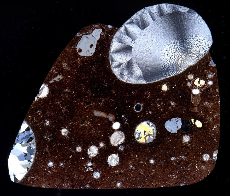 AGATE ACHAT Waldhambach Germany interesting thin section microscope slide