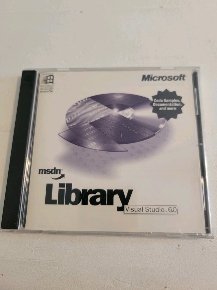 Microsoft MSDN Library Visual Studio  6.0 Two CD Set for Windows98 Windows NT