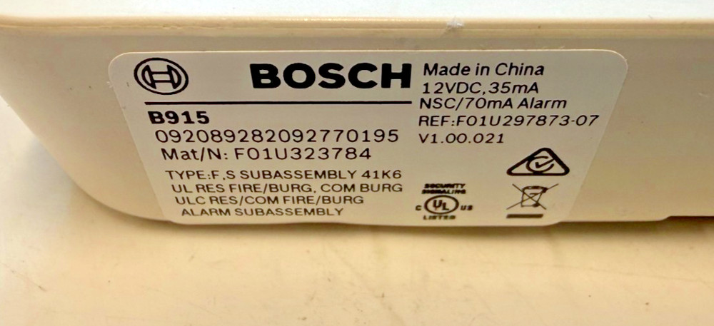 BOSCH B915 TEXT KEYPAD *Used*