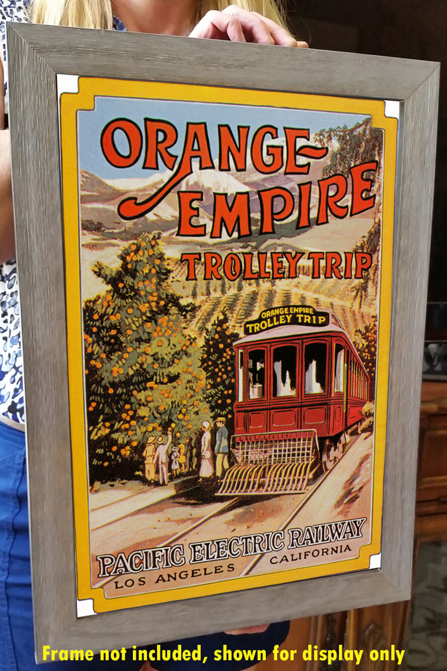 Pacific Electric Railway – Orange Empire Trolley Trips Poster