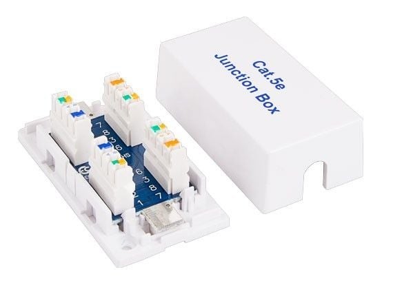 Cat5e / Cat6 Junction Box, 110 Punch Down Style
