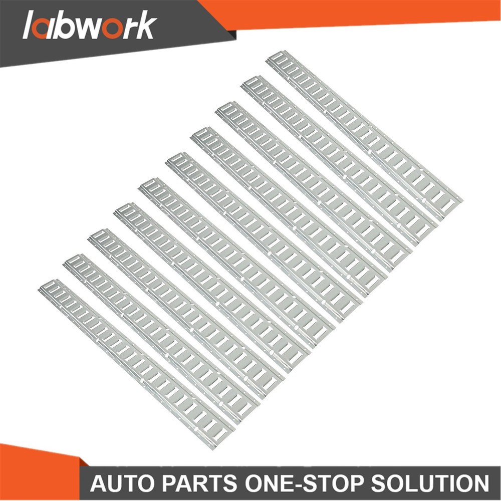 Labwork 10 Pack 4' E Track Tie Down Rail Kit  Power Coated For Cargo Trailer