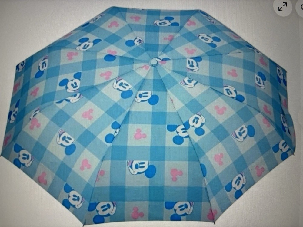 Disney Mickey Mouse Rain Umbrella Auto Open