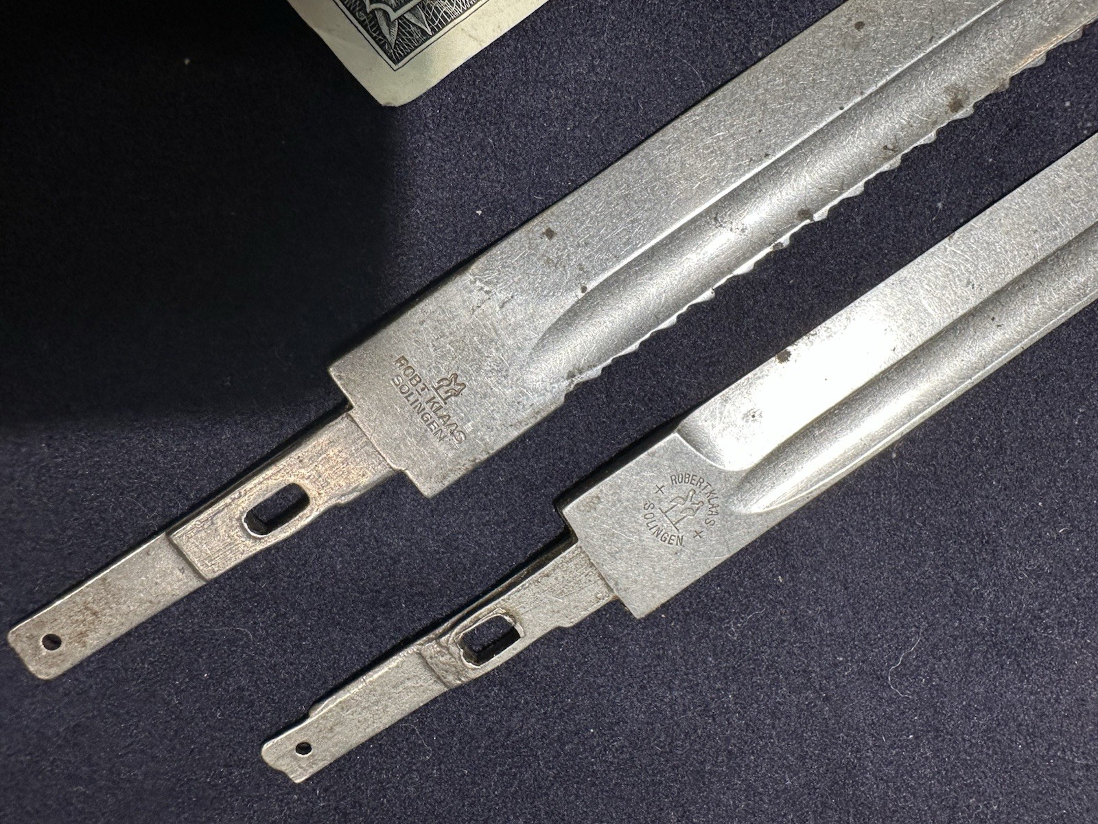 2 German WW1 German Bayonet Ks98 Robert Klass Saw BackK98 dagger knife