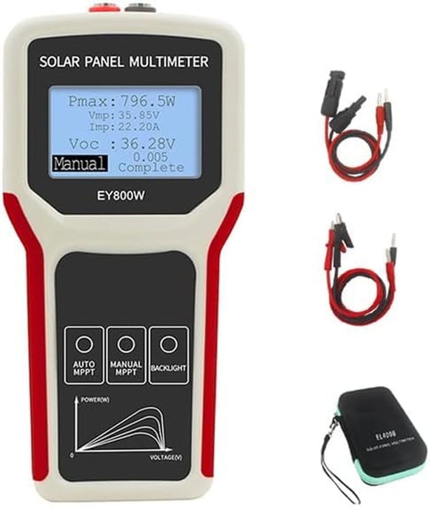 Solar Panel Tester/EY800W Solar Panel Meter/PV Testing Instrument Ultra Open ...