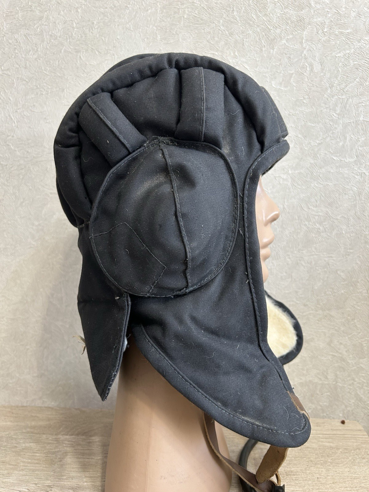 Helmet Tankman Original Vintage Soviet USSR Tankman Peaked cap Tankman.