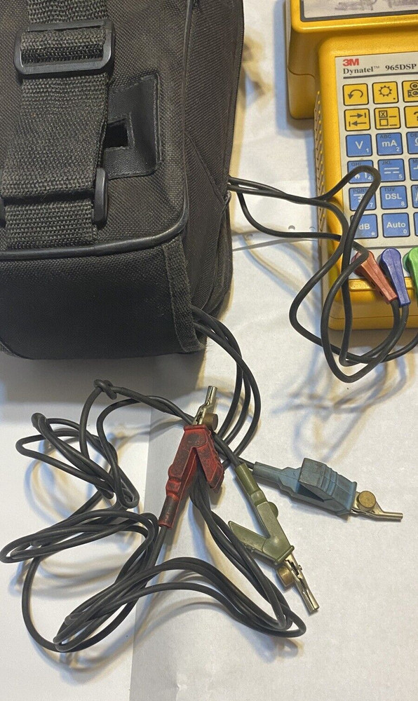 3M Dynatel 965DSP Loop Analyzer with Case & Wires Leads & Manual - Tested