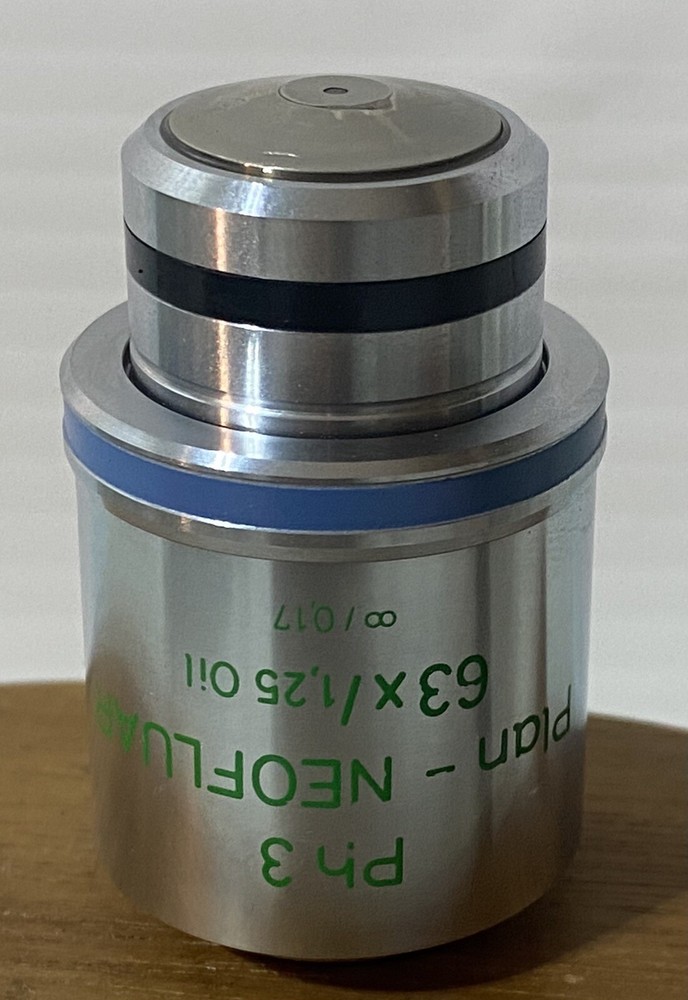 Zeiss Plan-NEOFLUAR 63x/1.25 Oil Ph3 63x Phase Contrast Microscope Objective