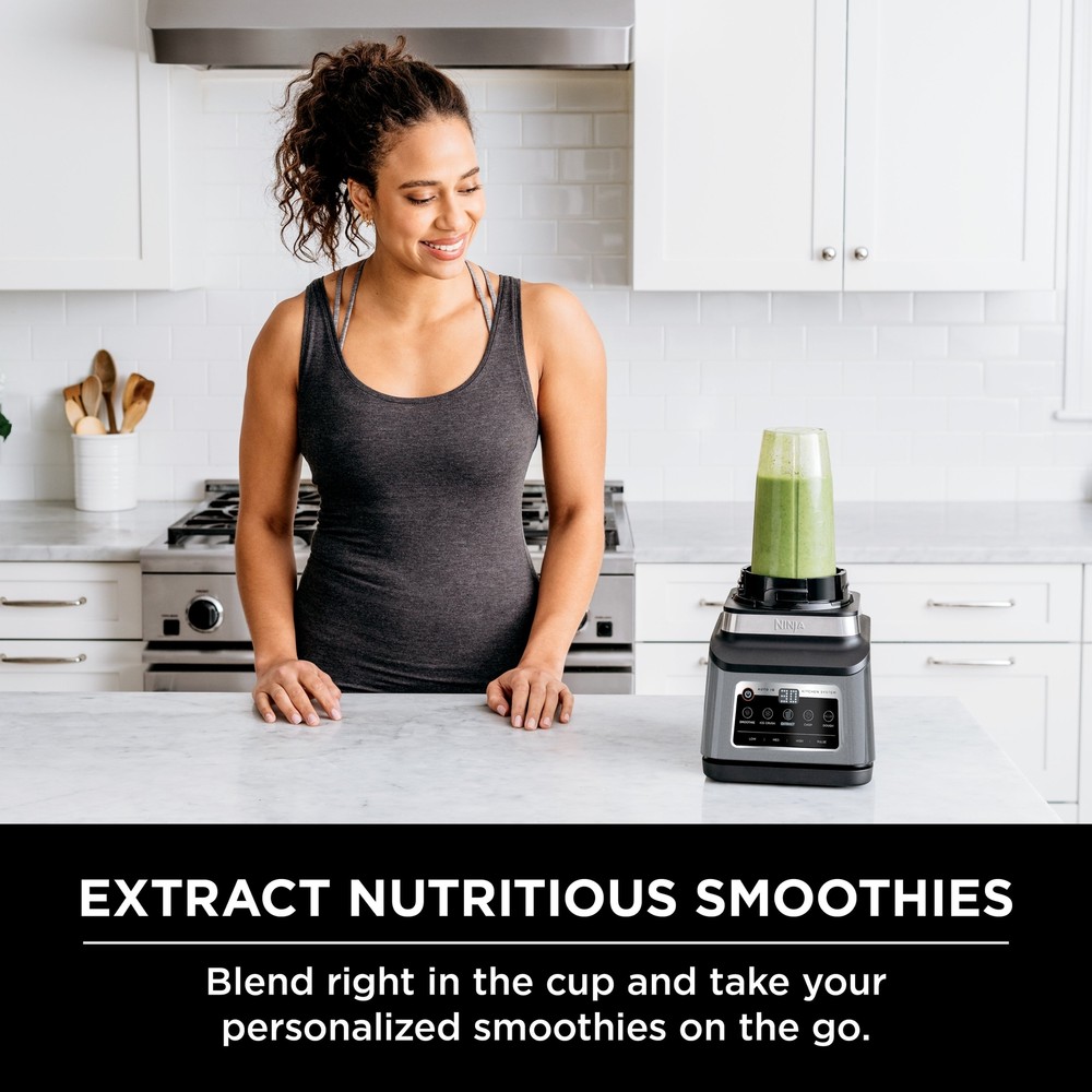 Ninja - Professional Plus Kitchen System with Auto-iQ & (2) 24oz Single-Serve...