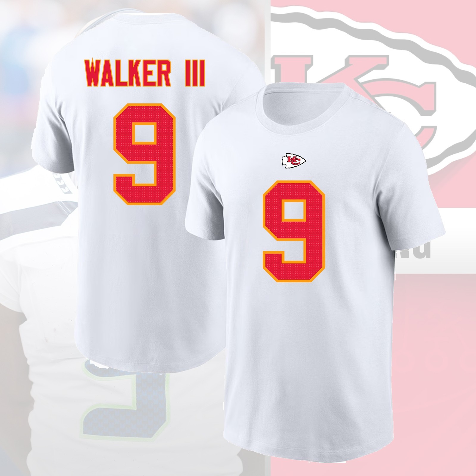 NEW - Welcome Kenneth Walker III #9 Kansas City Chiefs 2026 Player Name & Number