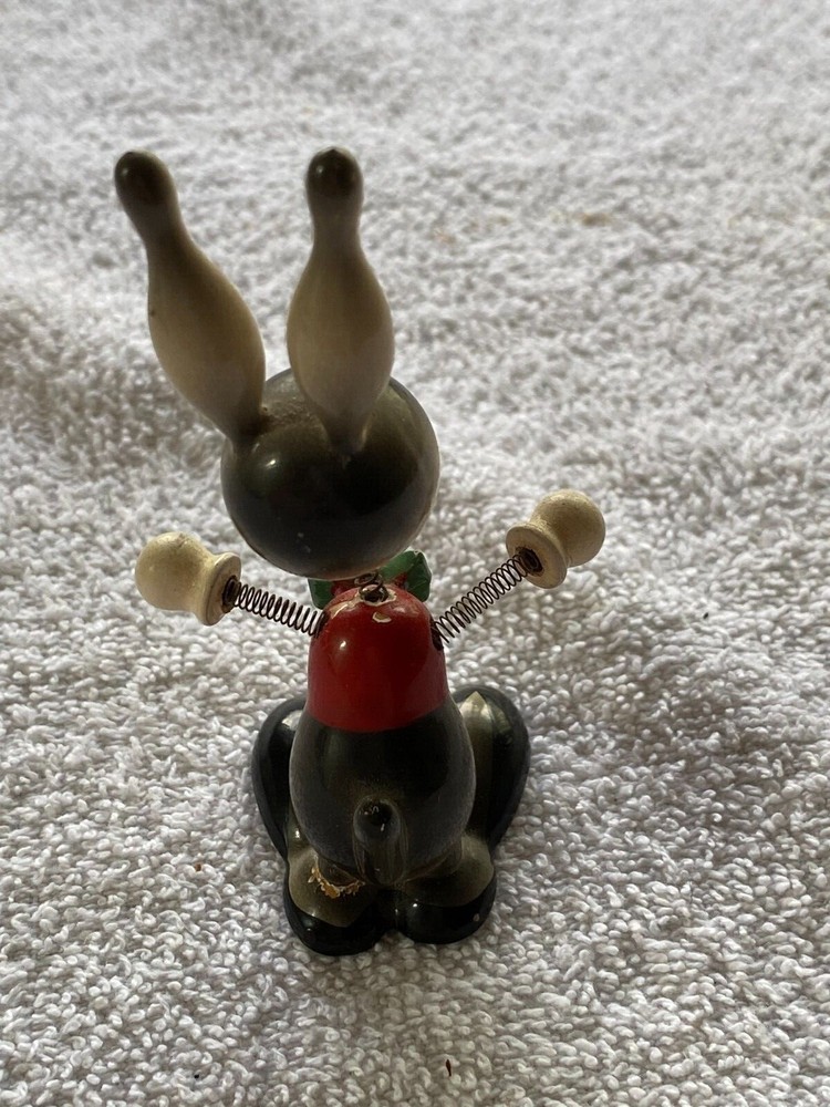 Bunny and Mouse Bobblehead Duo Figurines