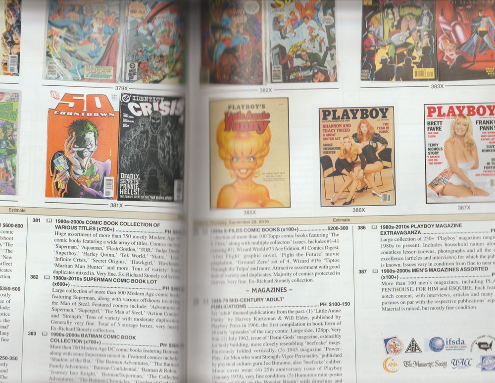 REGENCY SUPERIOR 2015 & 2016 SPACE-AUTOGRAPHS & STAMPS, 2 Catalogs, 4 Auctions.