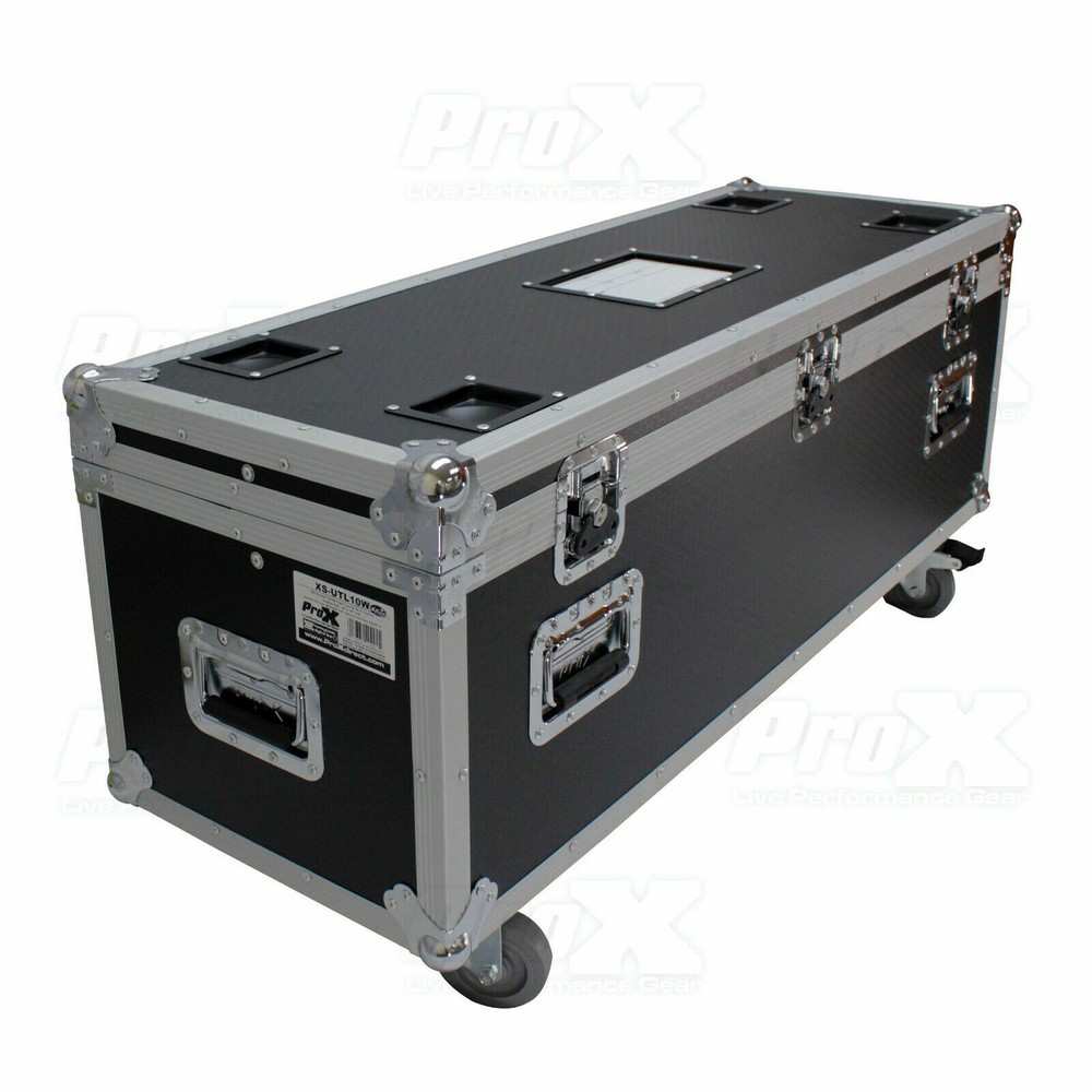 Prox Utility Multipurpose Trunk ATA Road Case with Wheels & Rubber Lined