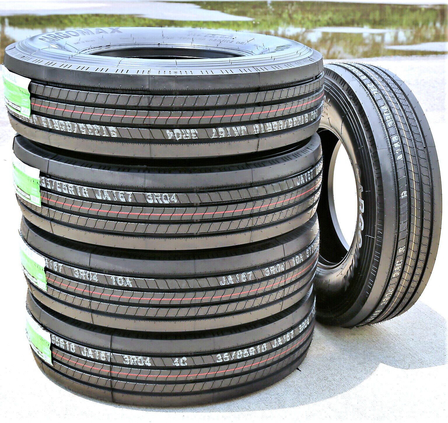 4 Tires Cargo Max RT809 All Steel ST 225/75R15 Load G 14 Ply Trailer