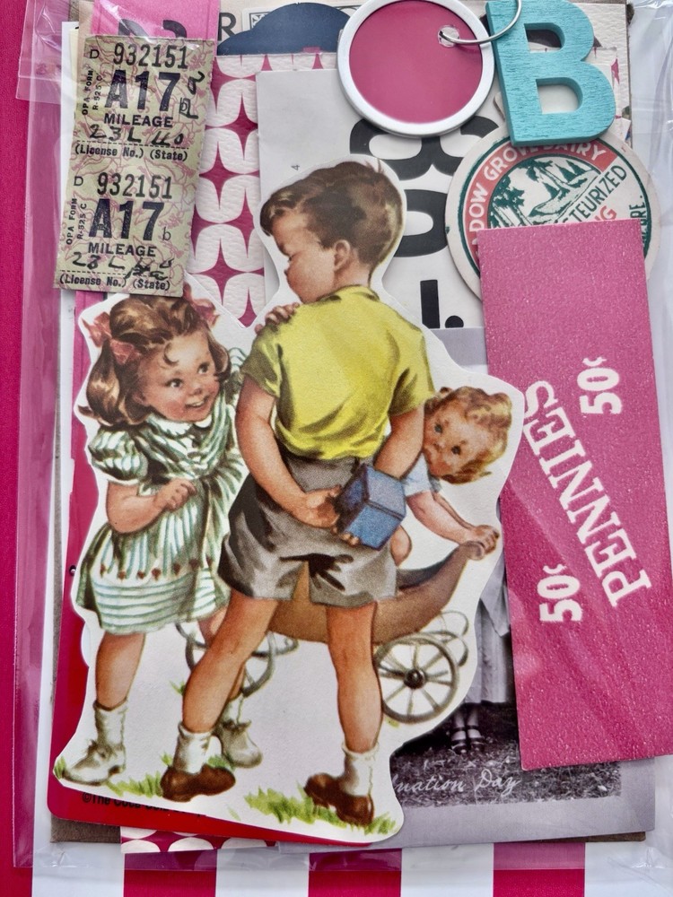 Nostalgic Vintage Mini Ephemera Pack, Junk Journaling, Scrapbooking ￼