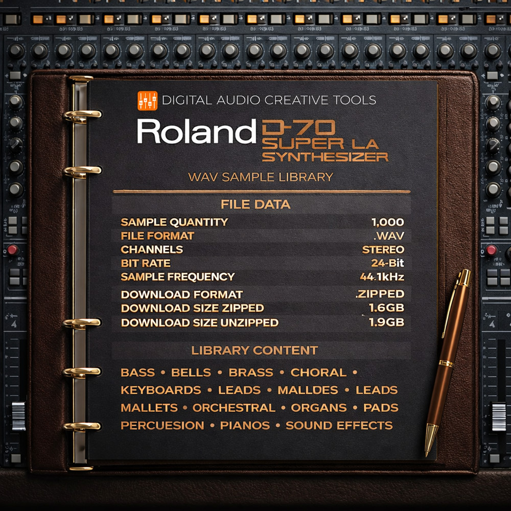 Roland D-70 Synthesizer Sample Library