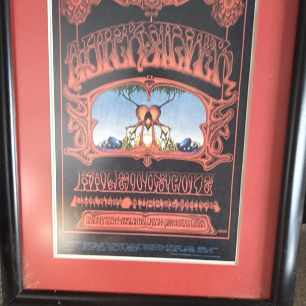 Bill Graham Framed Psychedelic Concert Poster Rock & Pop Nov 20 1966