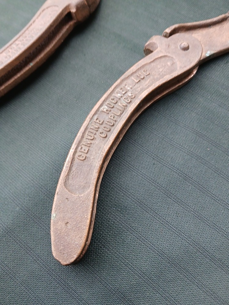2 FIRE DEPT. FOLDING SPANNER WRENCHES-AKRON BRASS (F)