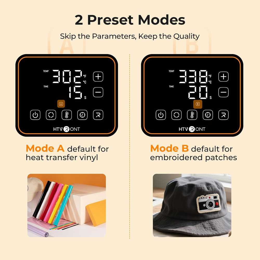Auto Hat Press Machine - Precise Temperature Control for Embroidery Caps